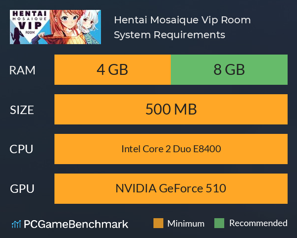 Hentai Mosaique Vip Room System Requirements PC Graph - Can I Run Hentai Mosaique Vip Room Hentai Mosaique Vip Room System Requirements PC Graph - Can I Run Hentai Mosaique Vip Room