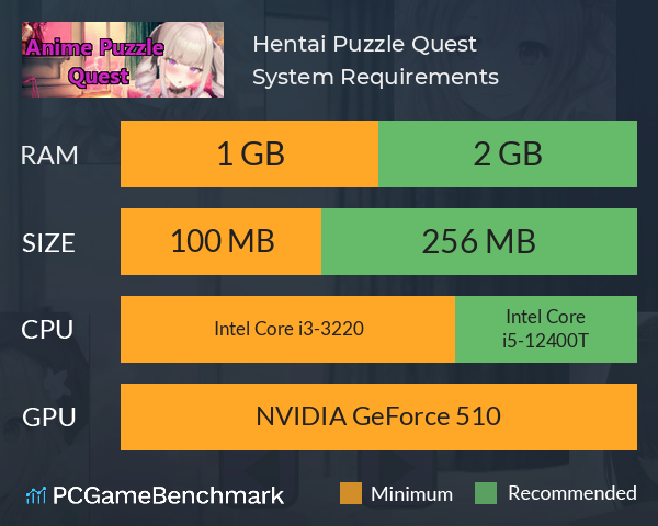 Hentai Puzzle Quest System Requirements PC Graph - Can I Run Hentai Puzzle Quest Hentai Puzzle Quest System Requirements PC Graph - Can I Run Hentai Puzzle Quest