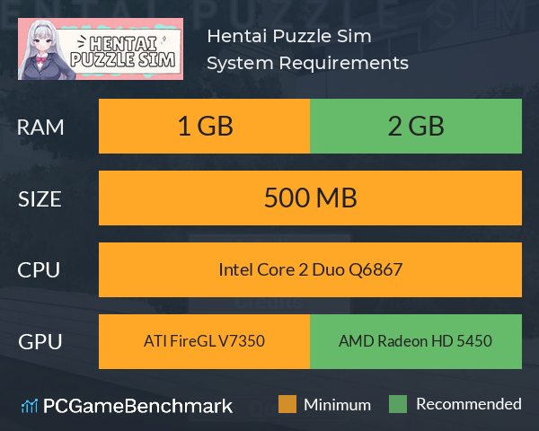 Hentai Puzzle Sim System Requirements PC Graph - Can I Run Hentai Puzzle Sim Hentai Puzzle Sim System Requirements PC Graph - Can I Run Hentai Puzzle Sim