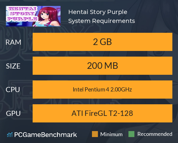 Hentai Story Purple System Requirements PC Graph - Can I Run Hentai Story Purple
