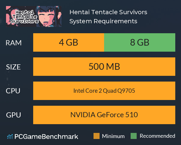 Hentai Tentacle Survivors System Requirements PC Graph - Can I Run Hentai Tentacle Survivors Hentai Tentacle Survivors System Requirements PC Graph - Can I Run Hentai Tentacle Survivors