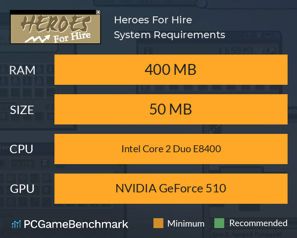 Heroes For Hire System Requirements PC Graph - Can I Run Heroes For Hire