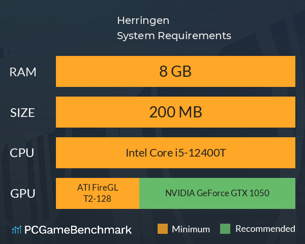 Herringen System Requirements PC Graph - Can I Run Herringen Herringen System Requirements PC Graph - Can I Run Herringen