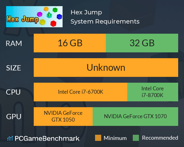 Hex Jump System Requirements PC Graph - Can I Run Hex Jump Hex Jump System Requirements PC Graph - Can I Run Hex Jump