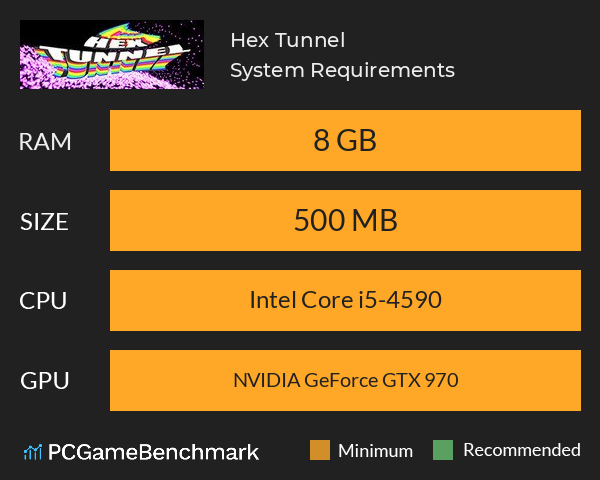 Hex Tunnel System Requirements PC Graph - Can I Run Hex Tunnel