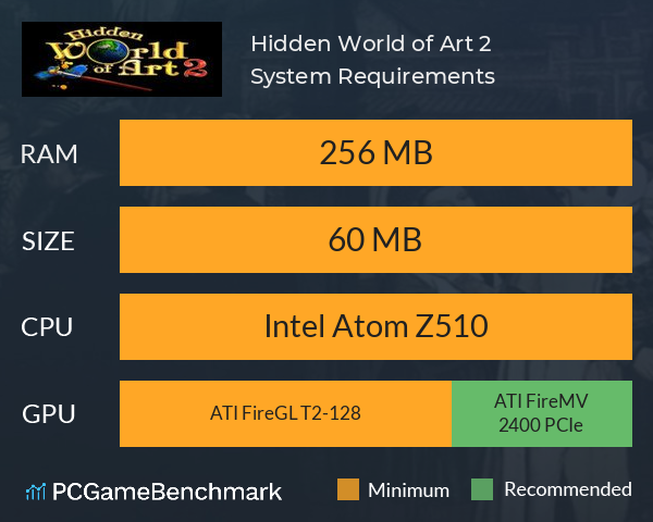 Hidden World of Art 2 System Requirements PC Graph - Can I Run Hidden World of Art 2 Hidden World of Art 2 System Requirements PC Graph - Can I Run Hidden World of Art 2
