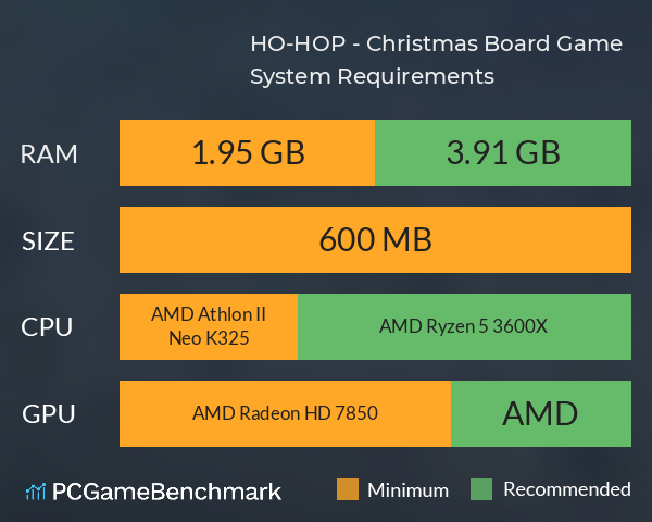 HO-HOP! - Christmas Board Game System Requirements PC Graph - Can I Run HO-HOP! - Christmas Board Game HO-HOP! - Christmas Board Game System Requirements PC Graph - Can I Run HO-HOP! - Christmas Board Game