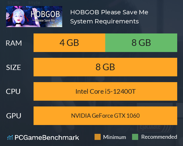 HOBGOB ~Please Save Me~ System Requirements PC Graph - Can I Run HOBGOB ~Please Save Me~ HOBGOB ~Please Save Me~ System Requirements PC Graph - Can I Run HOBGOB ~Please Save Me~