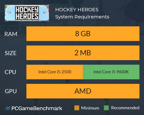HOCKEY HEROES System Requirements PC Graph - Can I Run HOCKEY HEROES HOCKEY HEROES System Requirements PC Graph - Can I Run HOCKEY HEROES
