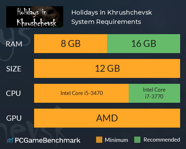 Holidays in Khrushchevsk System Requirements PC Graph - Can I Run Holidays in Khrushchevsk Holidays in Khrushchevsk System Requirements PC Graph - Can I Run Holidays in Khrushchevsk