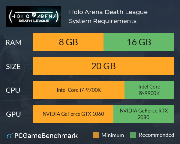 Holo Arena: Death League System Requirements PC Graph - Can I Run Holo Arena: Death League Holo Arena: Death League System Requirements PC Graph - Can I Run Holo Arena: Death League