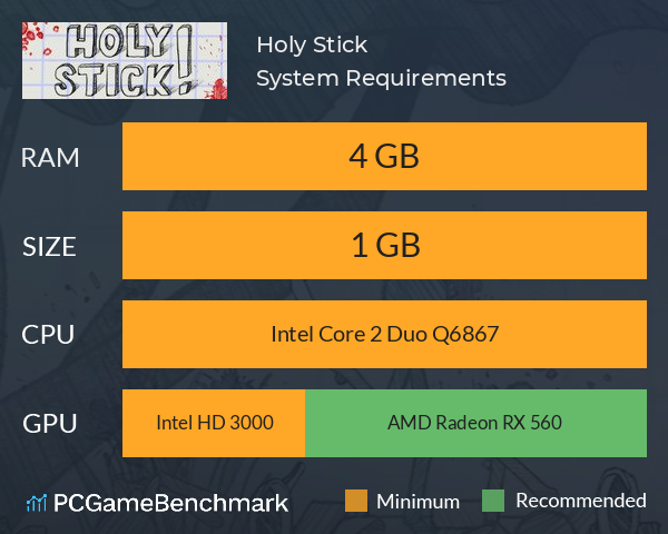 Holy Stick! System Requirements PC Graph - Can I Run Holy Stick! Holy Stick! System Requirements PC Graph - Can I Run Holy Stick!
