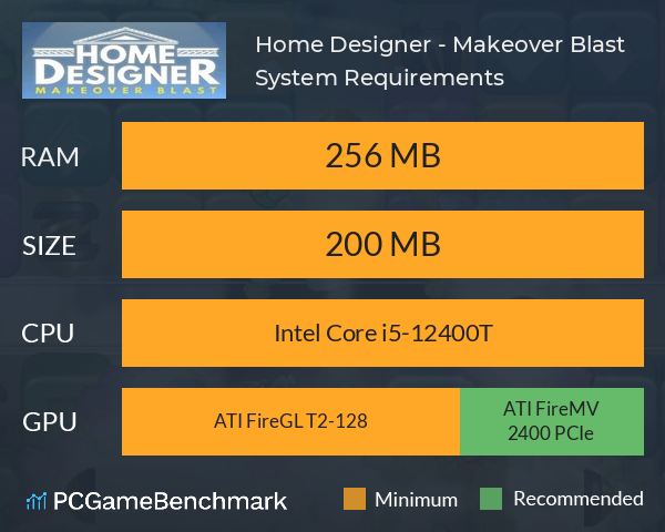 Home Designer - Makeover Blast System Requirements PC Graph - Can I Run Home Designer - Makeover Blast Home Designer - Makeover Blast System Requirements PC Graph - Can I Run Home Designer - Makeover Blast