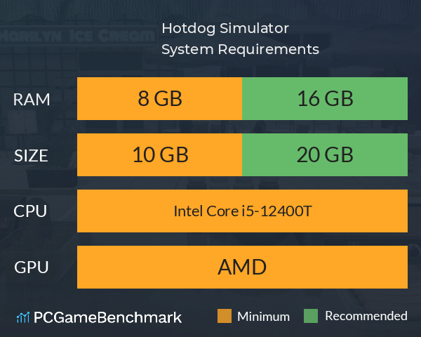 Hotdog Simulator System Requirements PC Graph - Can I Run Hotdog Simulator Hotdog Simulator System Requirements PC Graph - Can I Run Hotdog Simulator