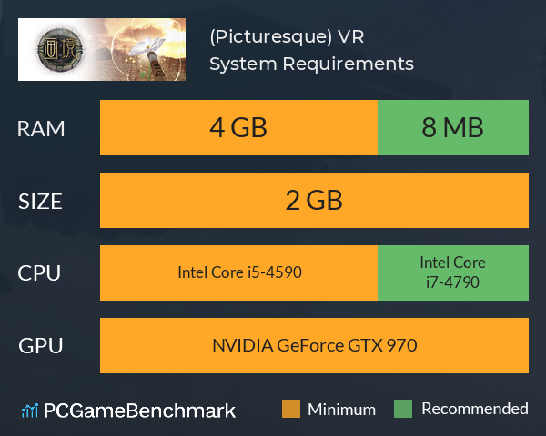 画境(Picturesque) VR System Requirements PC Graph - Can I Run 画境(Picturesque) VR 画境(Picturesque) VR System Requirements PC Graph - Can I Run 画境(Picturesque) VR