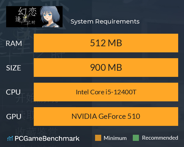 幻恋逢星之时 System Requirements PC Graph - Can I Run 幻恋逢星之时 幻恋逢星之时 System Requirements PC Graph - Can I Run 幻恋逢星之时
