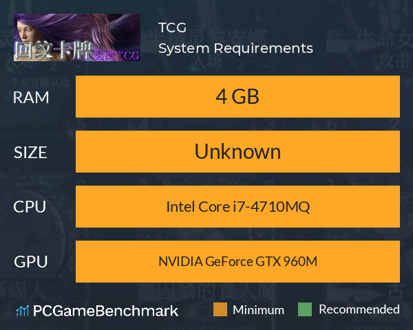 回纹集换卡牌TCG System Requirements PC Graph - Can I Run 回纹集换卡牌TCG 回纹集换卡牌TCG System Requirements PC Graph - Can I Run 回纹集换卡牌TCG