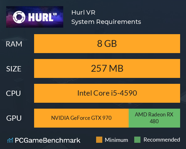 Hurl VR System Requirements PC Graph - Can I Run Hurl VR
