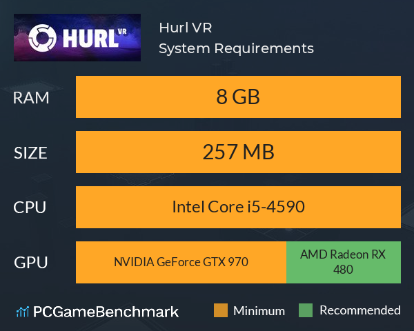 Hurl VR System Requirements PC Graph - Can I Run Hurl VR Hurl VR System Requirements PC Graph - Can I Run Hurl VR