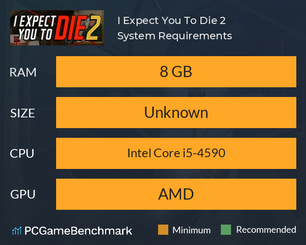 I Expect You To Die 2 System Requirements PC Graph - Can I Run I Expect You To Die 2 I Expect You To Die 2 System Requirements PC Graph - Can I Run I Expect You To Die 2