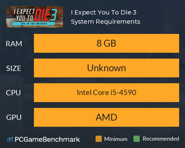I Expect You To Die 3 System Requirements PC Graph - Can I Run I Expect You To Die 3 I Expect You To Die 3 System Requirements PC Graph - Can I Run I Expect You To Die 3