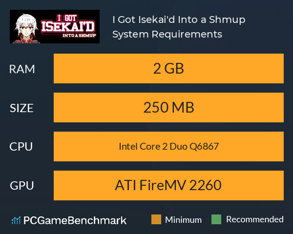 I Got Isekai'd Into a Shmup System Requirements PC Graph - Can I Run I Got Isekai'd Into a Shmup I Got Isekai'd Into a Shmup System Requirements PC Graph - Can I Run I Got Isekai'd Into a Shmup