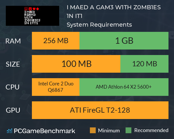 I MAED A GAM3 W1TH Z0MB1ES 1N IT!!!1 System Requirements PC Graph - Can I Run I MAED A GAM3 W1TH Z0MB1ES 1N IT!!!1 I MAED A GAM3 W1TH Z0MB1ES 1N IT!!!1 System Requirements PC Graph - Can I Run I MAED A GAM3 W1TH Z0MB1ES 1N IT!!!1