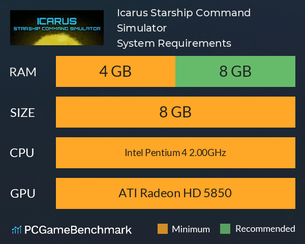 Icarus Starship Command Simulator System Requirements PC Graph - Can I Run Icarus Starship Command Simulator