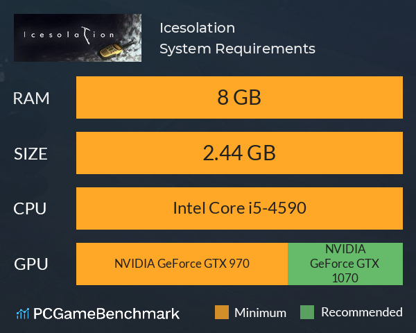 Icesolation System Requirements PC Graph - Can I Run Icesolation