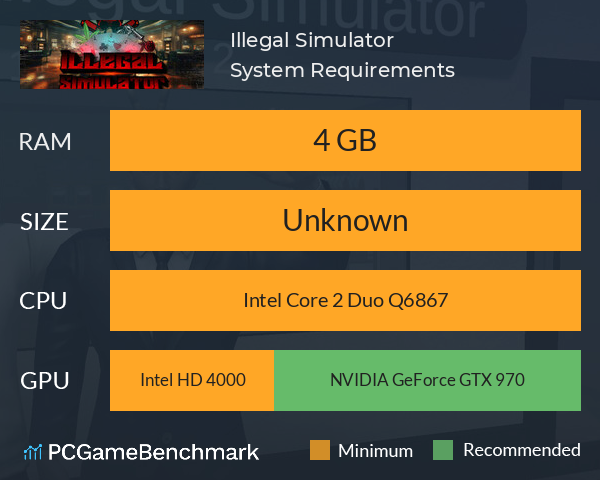 Illegal Simulator System Requirements PC Graph - Can I Run Illegal Simulator Illegal Simulator System Requirements PC Graph - Can I Run Illegal Simulator