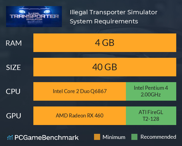 Illegal Transporter Simulator System Requirements PC Graph - Can I Run Illegal Transporter Simulator Illegal Transporter Simulator System Requirements PC Graph - Can I Run Illegal Transporter Simulator