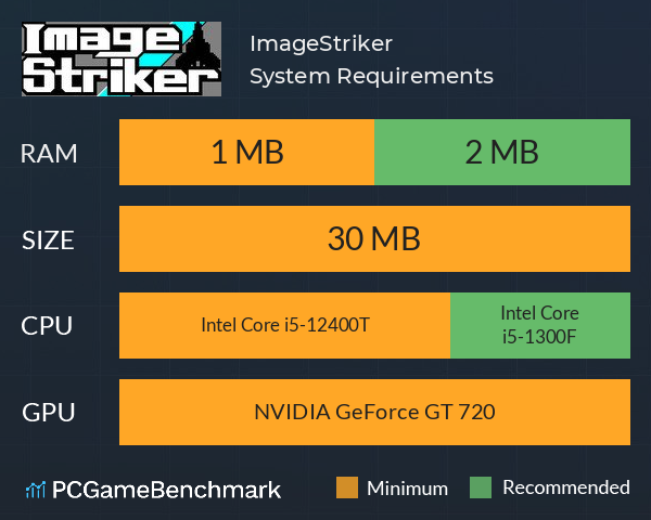 ImageStriker System Requirements PC Graph - Can I Run ImageStriker ImageStriker System Requirements PC Graph - Can I Run ImageStriker