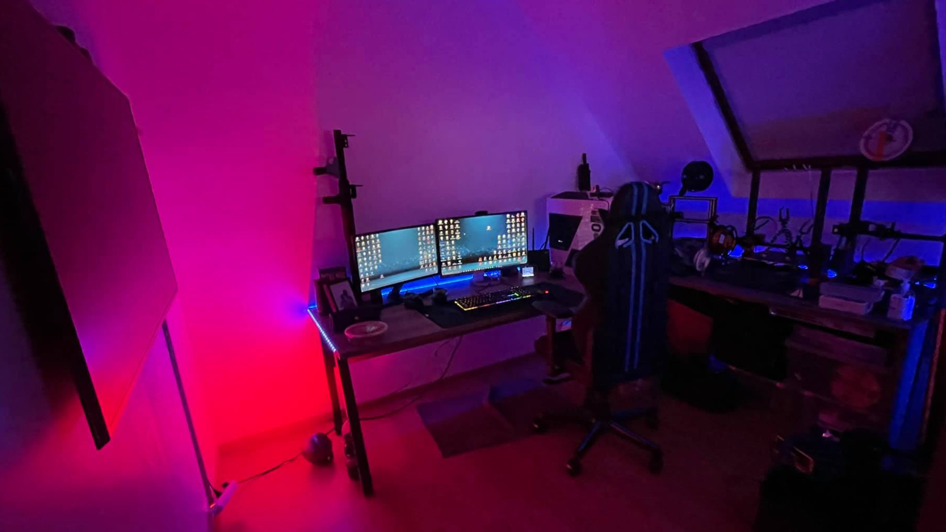 Nice Gaming Lighting Setup with Epic Design ideas