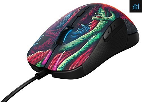 SteelSeries Rival 300 Gaming Mouse with 16.8 Million Illumination Colors Black 