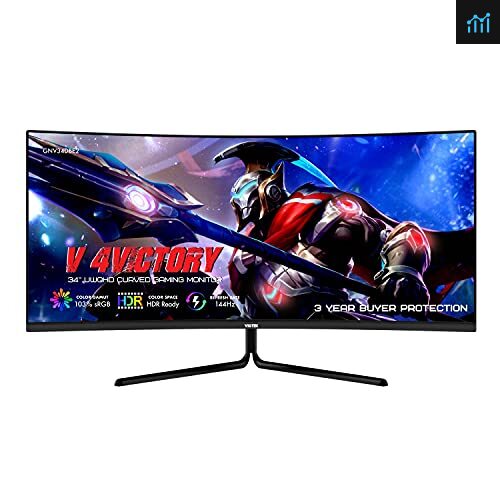 VIOTEK 24 Inch 2560 x 1440p 2K IPS Gaming Monitor 75Hz 5ms FreeSync &  G-sync Compatible NFI24DBA