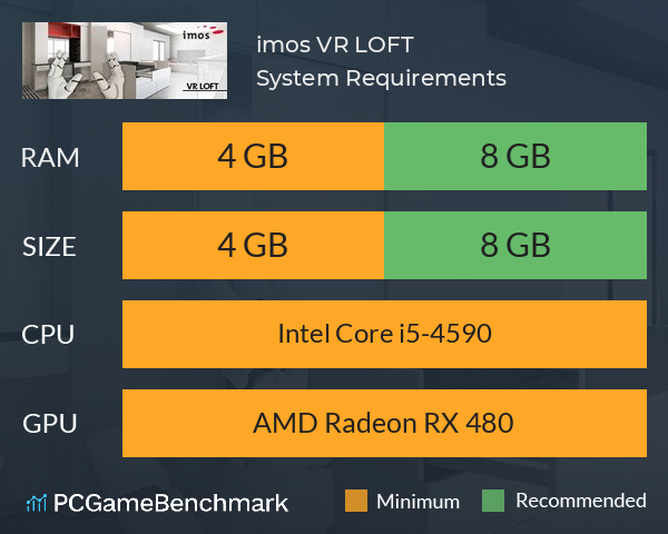 imos VR LOFT System Requirements PC Graph - Can I Run imos VR LOFT imos VR LOFT System Requirements PC Graph - Can I Run imos VR LOFT