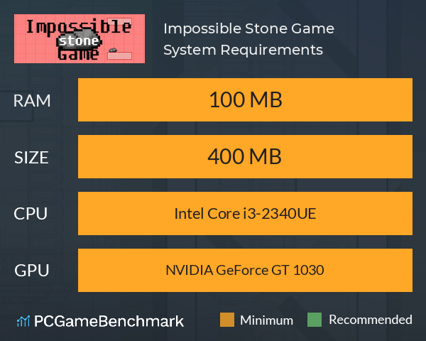 Impossible Stone Game System Requirements PC Graph - Can I Run Impossible Stone Game Impossible Stone Game System Requirements PC Graph - Can I Run Impossible Stone Game