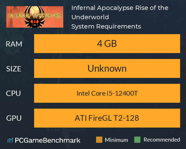 Infernal Apocalypse: Rise of the Underworld System Requirements PC Graph - Can I Run Infernal Apocalypse: Rise of the Underworld Infernal Apocalypse: Rise of the Underworld System Requirements PC Graph - Can I Run Infernal Apocalypse: Rise of the Underworld