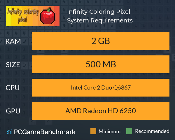 Infinity Coloring Pixel System Requirements PC Graph - Can I Run Infinity Coloring Pixel Infinity Coloring Pixel System Requirements PC Graph - Can I Run Infinity Coloring Pixel