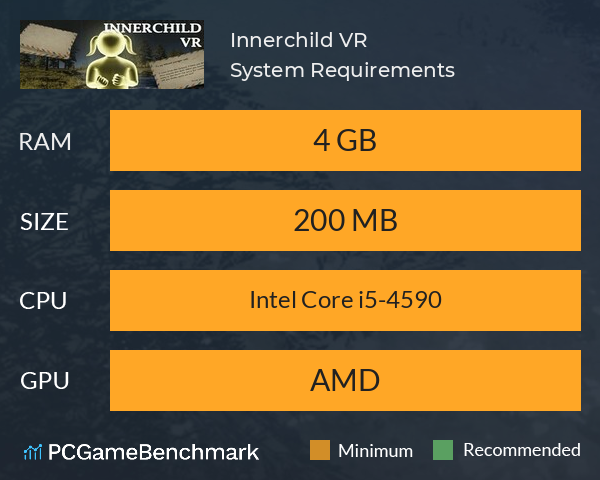 Innerchild VR System Requirements PC Graph - Can I Run Innerchild VR Innerchild VR System Requirements PC Graph - Can I Run Innerchild VR