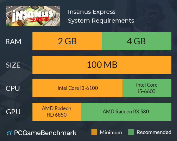 Insanus Express System Requirements PC Graph - Can I Run Insanus Express Insanus Express System Requirements PC Graph - Can I Run Insanus Express