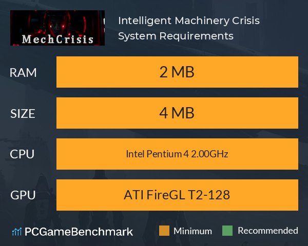Intelligent Machinery Crisis System Requirements PC Graph - Can I Run Intelligent Machinery Crisis Intelligent Machinery Crisis System Requirements PC Graph - Can I Run Intelligent Machinery Crisis