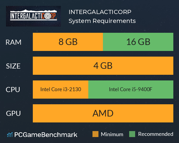 INTERGALACTICORP. System Requirements PC Graph - Can I Run INTERGALACTICORP. INTERGALACTICORP. System Requirements PC Graph - Can I Run INTERGALACTICORP.