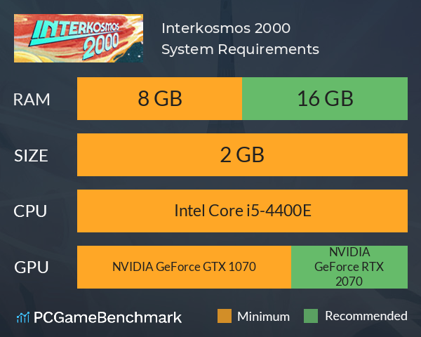 Interkosmos 2000 System Requirements PC Graph - Can I Run Interkosmos 2000 Interkosmos 2000 System Requirements PC Graph - Can I Run Interkosmos 2000