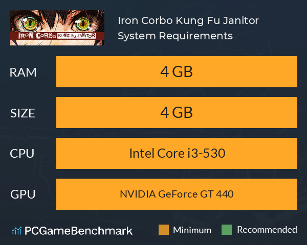 Iron Corbo: Kung Fu Janitor System Requirements PC Graph - Can I Run Iron Corbo: Kung Fu Janitor Iron Corbo: Kung Fu Janitor System Requirements PC Graph - Can I Run Iron Corbo: Kung Fu Janitor