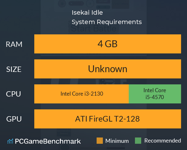 Isekai Idle System Requirements PC Graph - Can I Run Isekai Idle Isekai Idle System Requirements PC Graph - Can I Run Isekai Idle