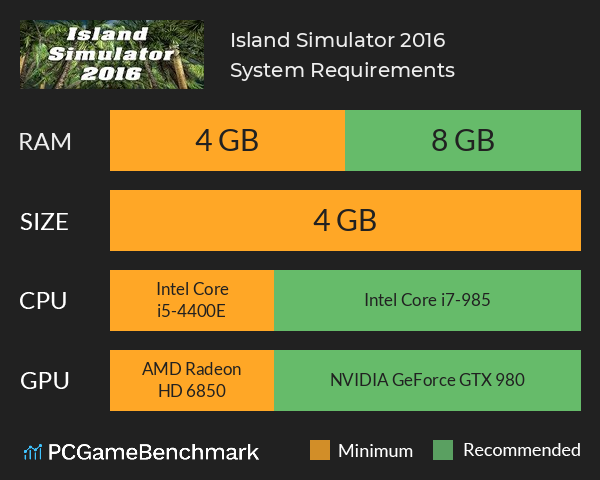Island Simulator 2016 System Requirements PC Graph - Can I Run Island Simulator 2016 Island Simulator 2016 System Requirements PC Graph - Can I Run Island Simulator 2016