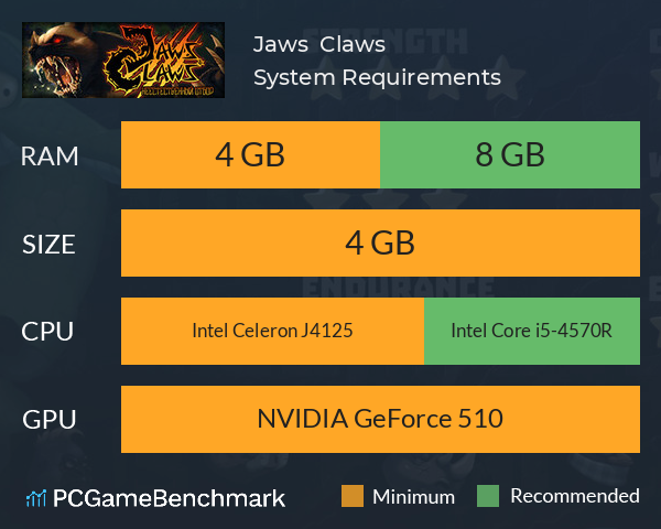 Jaws & Claws System Requirements PC Graph - Can I Run Jaws & Claws Jaws & Claws System Requirements PC Graph - Can I Run Jaws & Claws