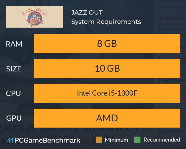 JAZZ OUT System Requirements PC Graph - Can I Run JAZZ OUT JAZZ OUT System Requirements PC Graph - Can I Run JAZZ OUT