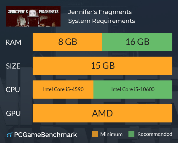 Jennifer's Fragments System Requirements PC Graph - Can I Run Jennifer's Fragments Jennifer's Fragments System Requirements PC Graph - Can I Run Jennifer's Fragments